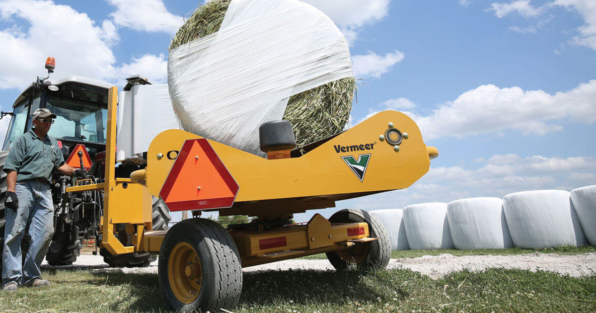 Vermeer SBW4000 Bale Wrapper for Lowvolume Hay Wrapping