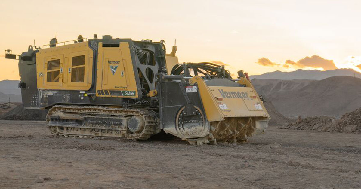 Vermeer SM55 surface miner for quarries & mining