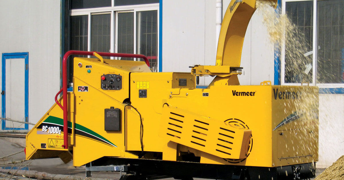 Vermeer BC1000E Electric Brush Chipper Landscaping Equipment
