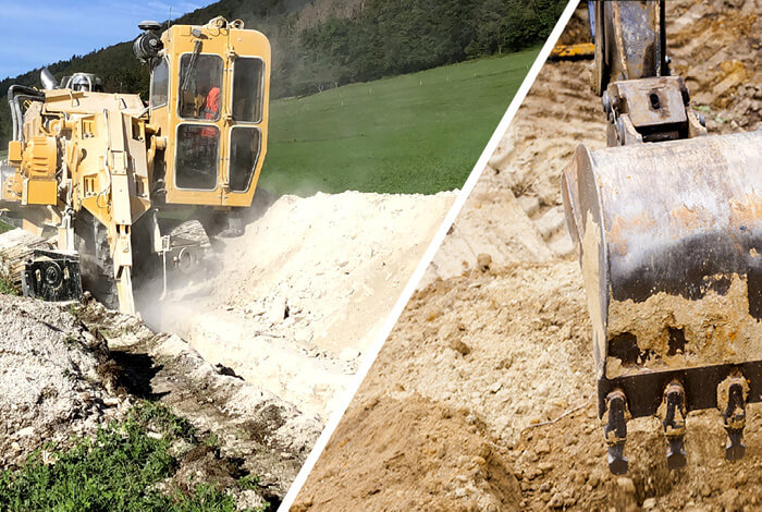 Know the advantages of trenching versus excavating