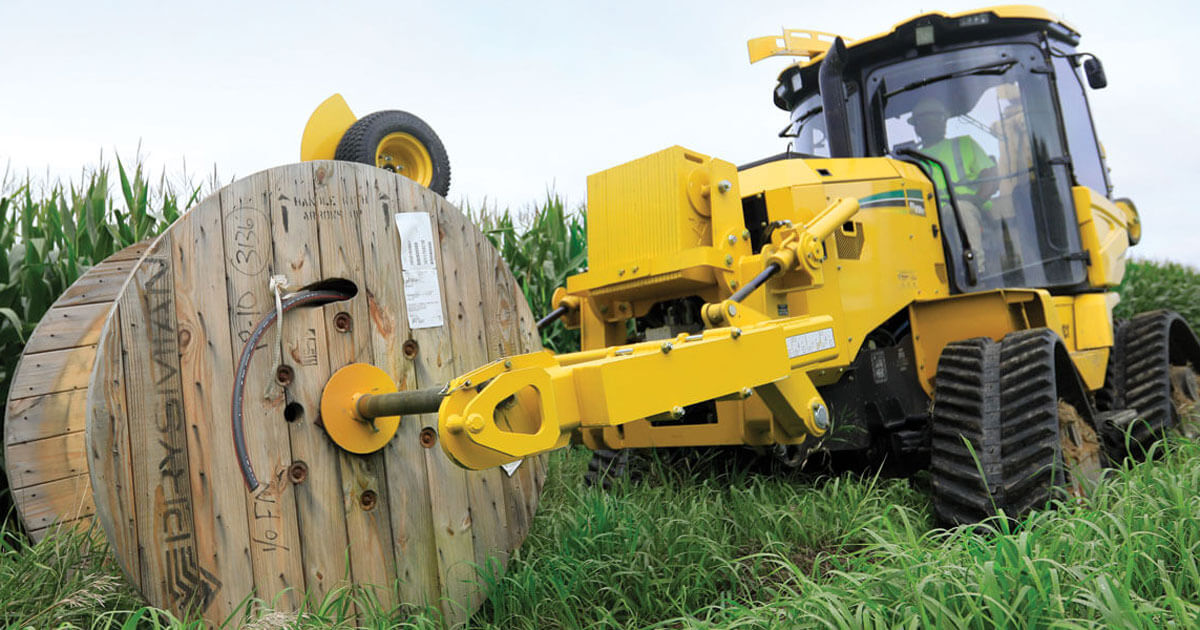 Utility Ride-on & Pedestrian Tractors with Trencher Attachments