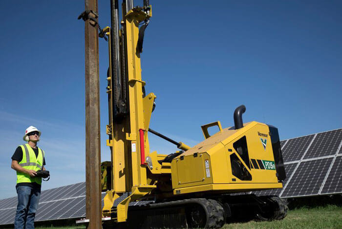 Equipment for solar energy product installation