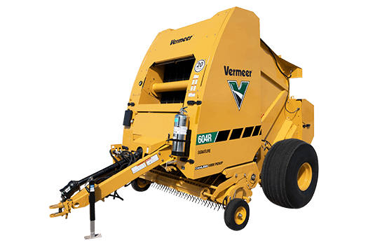 Vermeer Round Hay Baler - 604R Signature for High-Density Baling