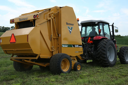<span>0% financing for up to 48 months</span> or cash back on Vermeer 504 R-series balers