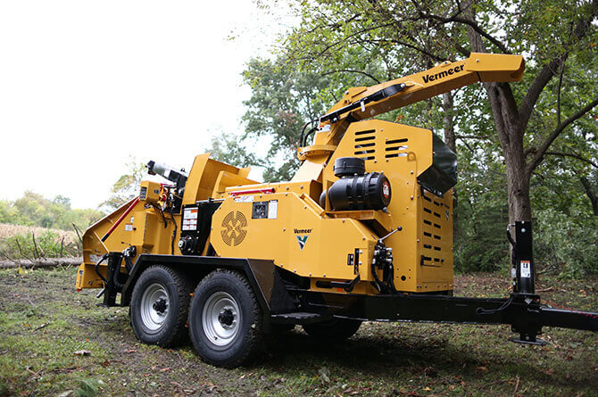 Vermeer AX19 Brush Chipper for Clearing Large Wood Debris
