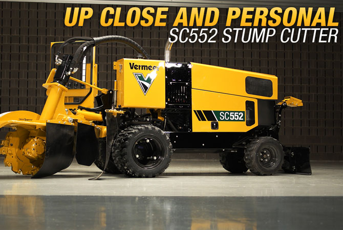 Vermeer SC552 Stump Cutter for Tough 
