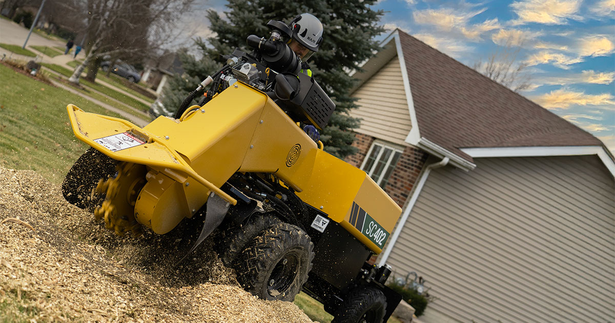 Vermeer SC402 Stump Grinder - More Torque & Jobsite Access
