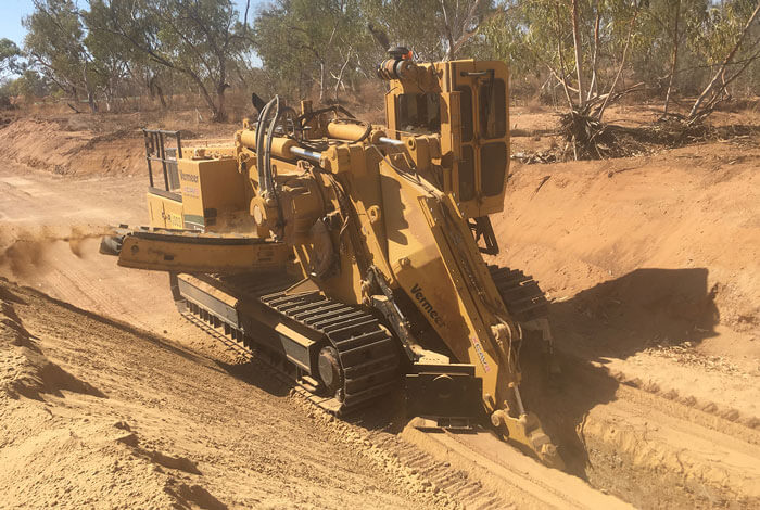 Reliability is key for Australia's largest Vermeer track trencher owner