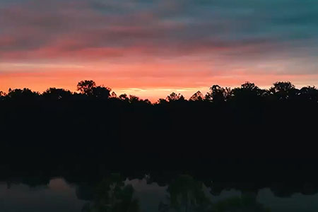 Sunrise in Plainfield, Indiana