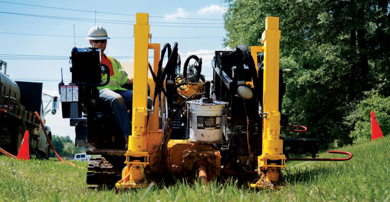 Équipements pour des travaux d’installation sans excavation de tranchée