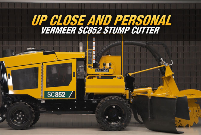 SC852 Stump Cutter - Compact Size, Powerful Performance