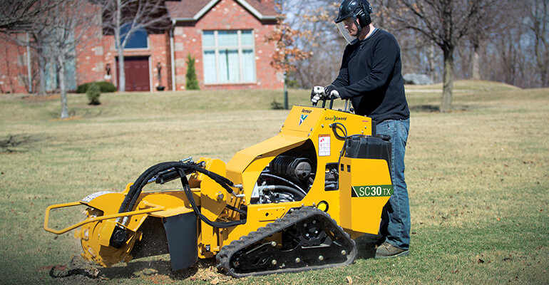 Powerful stump cutters commercial tree care operations count on
