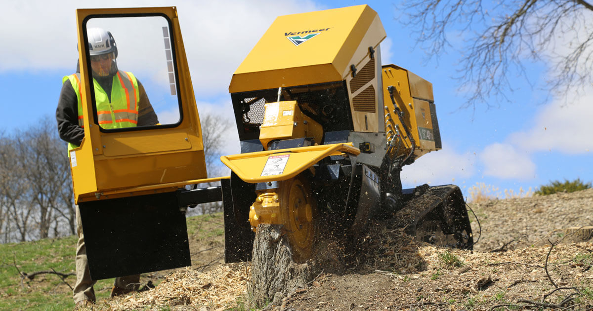 New Vermeer SC48TX stump cutter tackles tough jobs in tight spaces