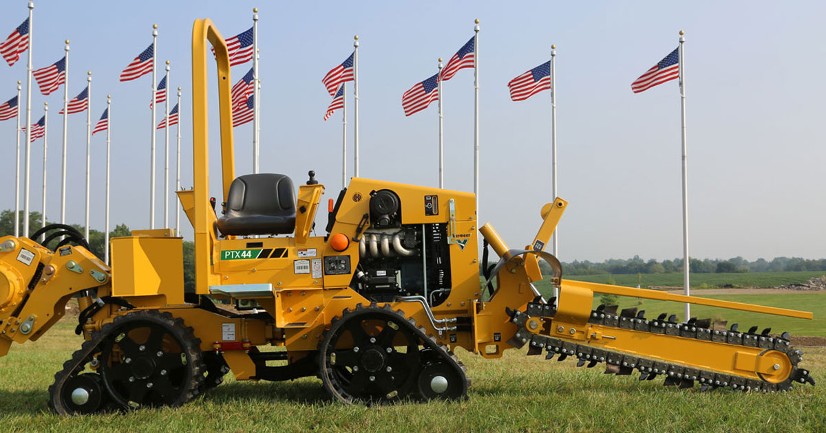 Vermeer PTX44 Ride-on Plow/Trencher for Underground Utilities