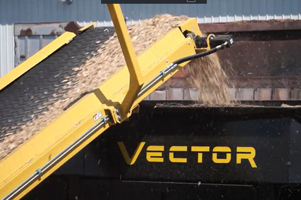 horizontal grinder closeup