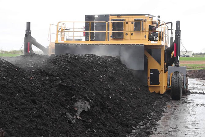Vermeer CT718 Compost Turner Offers Recycling Efficiency